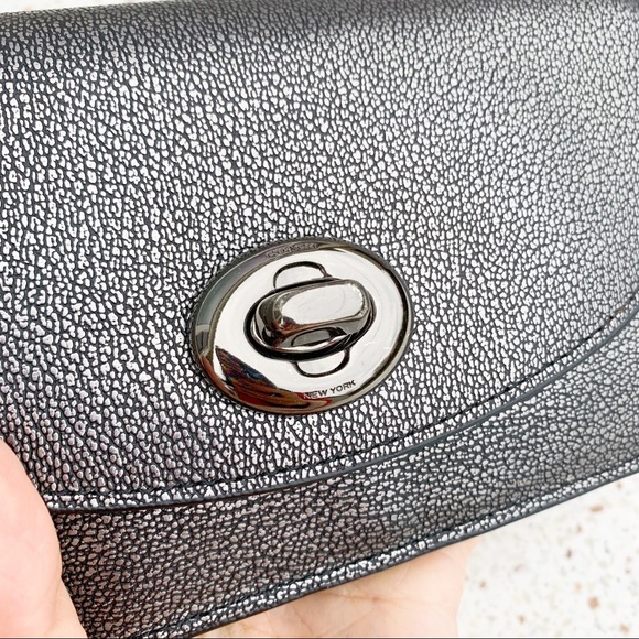 BrandNew Authentic Coach Leather Wallet on Chain Silver - Picture 2 of 7